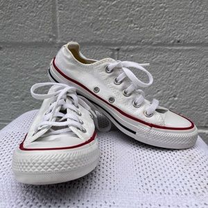 White Converse All Star Low Top Sneakers